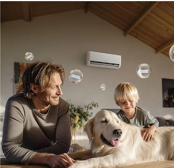 Midea õhksoojuspump koduses eluruumis